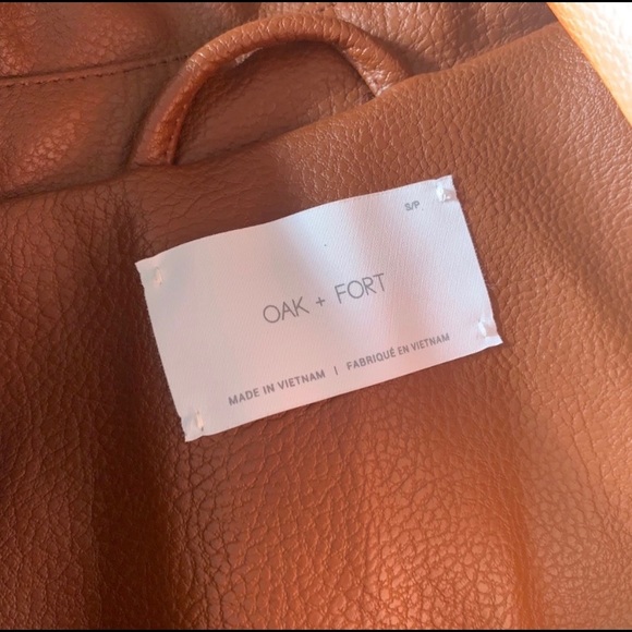 OAK+FORT leather jacket for women - Picture 7 of 10